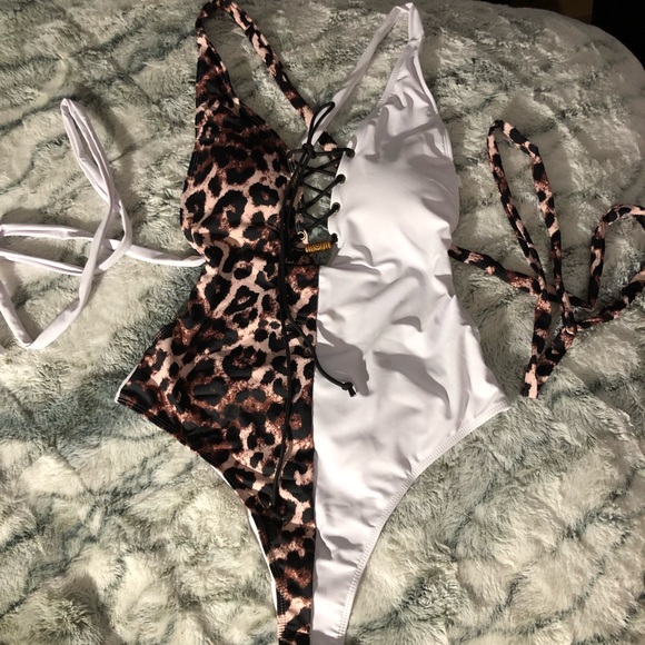 LAST 1 !! NEW & UNIQUE💕😜LEOPARD PRINT 🥰 1 PIECE - Picture 6 of 8